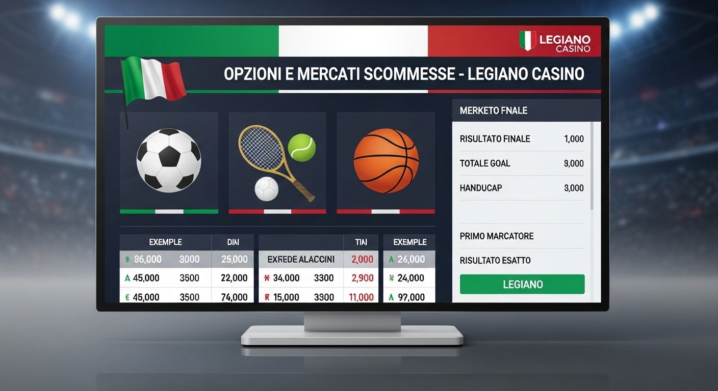 Opzioni e mercati di scommesse mobile betting