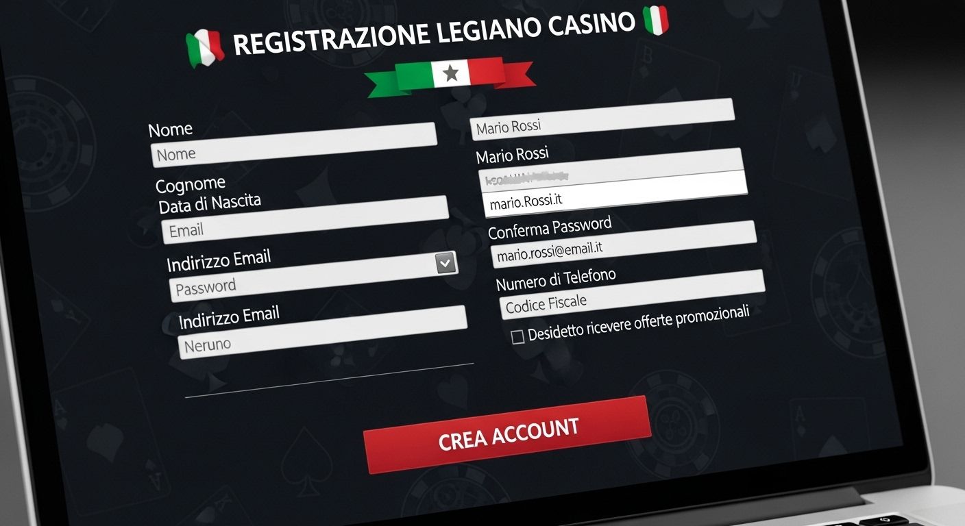 Come registrarsi casino registration guide