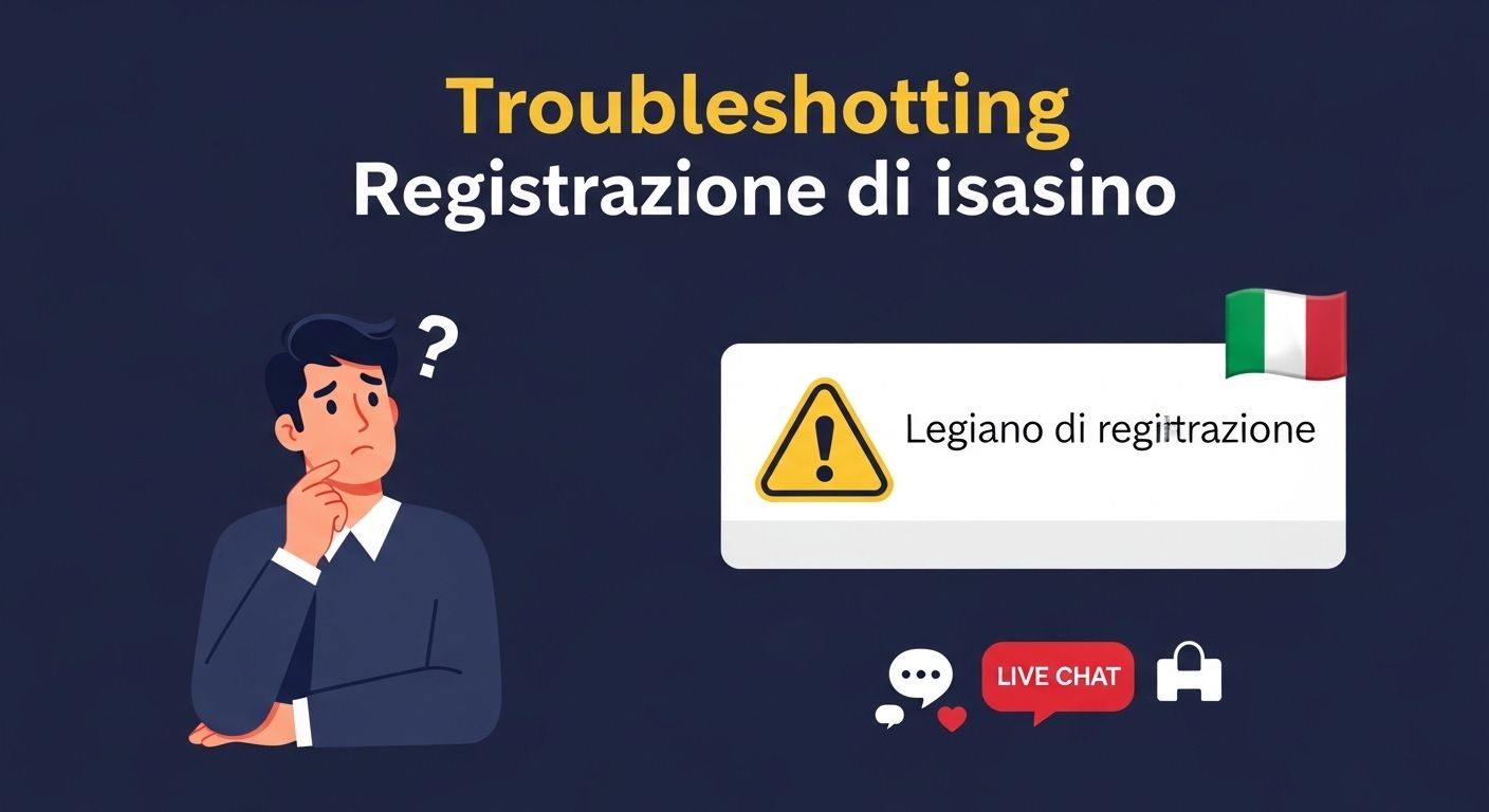 Risoluzione dei problemi di registrazione registration problem